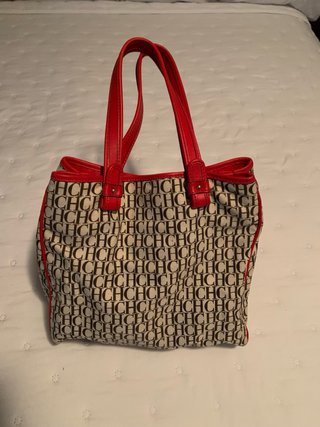 Bolso Carolina Herrera Andy Tote Lona Monograma Ro
