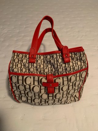 Bolso Carolina Herrera Andy Tote Lona Monograma Ro