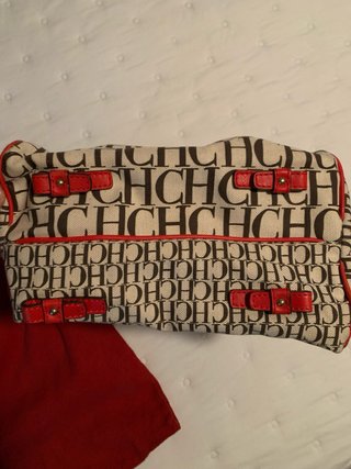 Bolso Carolina Herrera Andy Tote Lona Monograma Ro