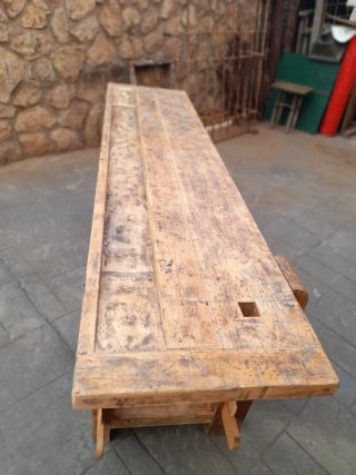 Banco de carpintero antiguo de madera