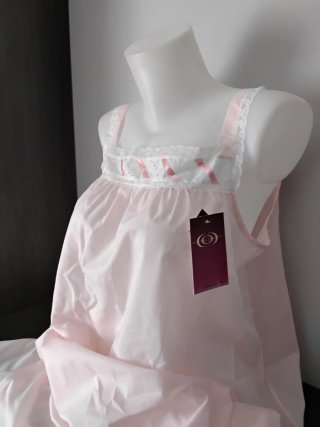 Camisón Rosa y Blanco Goa Talla Única