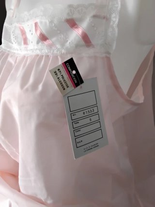 Camisón Rosa y Blanco Goa Talla Única
