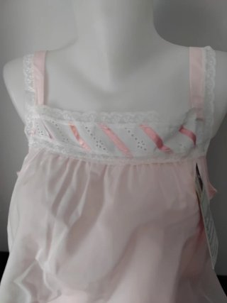 Camisón Rosa y Blanco Goa Talla Única
