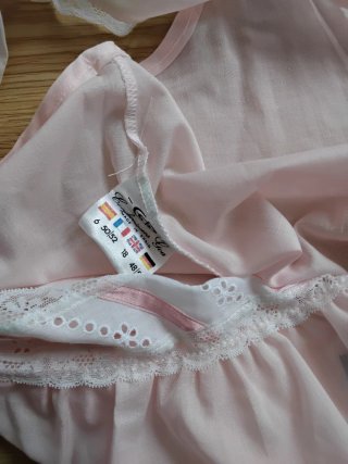 Camisón Rosa y Blanco Goa Talla Única