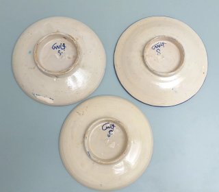 3 Piatti Decorativi Fez / Marocco