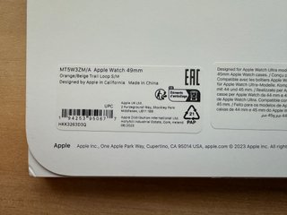 Apple Watch ULTRA 49mm Orange/Beige Trail Loop S/M