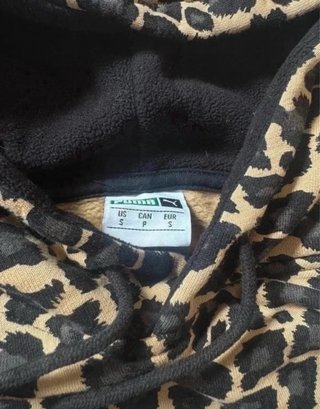 Sudadera Puma Animal Print, hoodie oversize y2k
