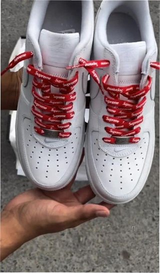 Nike Air Force 1 Low Supreme Blancas Talla 40.5