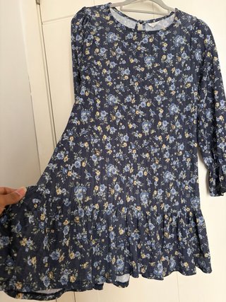 Vestido Springfield floral manga larga
