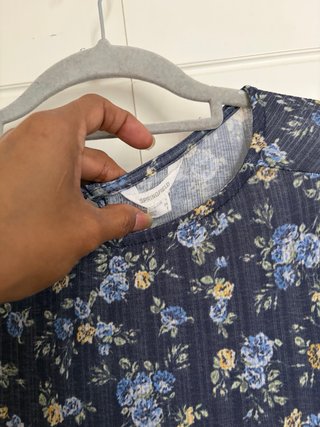 Vestido Springfield floral manga larga