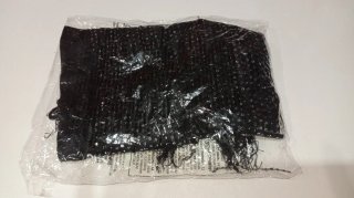 Fular negro con lentejuelas para eventos