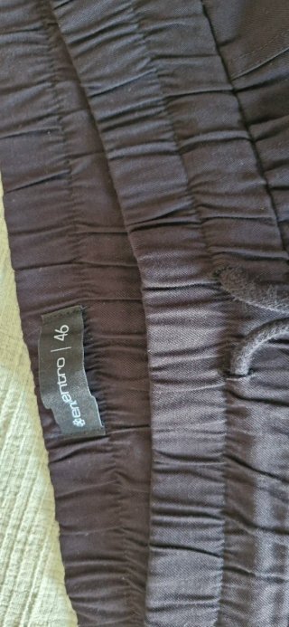 Pantalón negro verano elástico tobillo