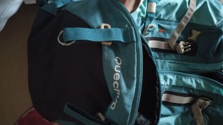 Mochila Quechua montaña 60L. Turquesa