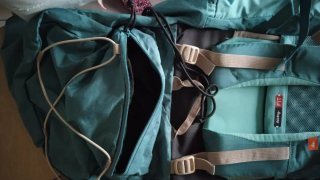 Mochila Quechua montaña 60L. Turquesa