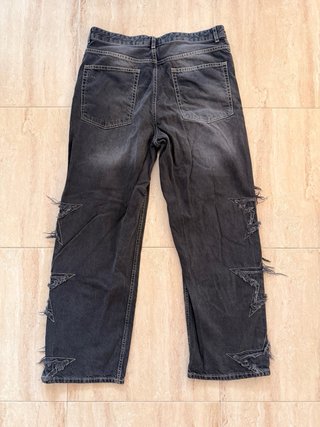 Pantalones Bershka Negros Talla L Estrellas