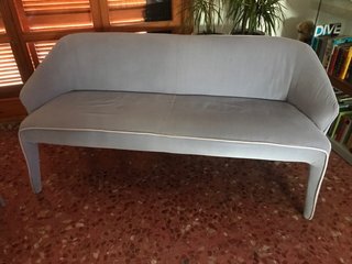 Sofá Divan Natuzzi Lila Morado Tela