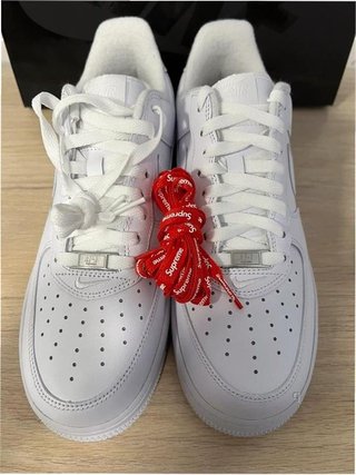 Nike Air Force 1 Low Supreme Blanco Talla 40.5