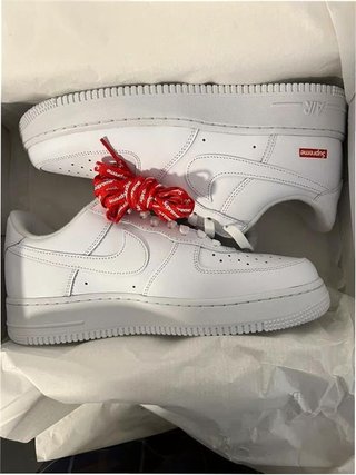 Nike Air Force 1 Low Supreme Blanco Talla 40.5