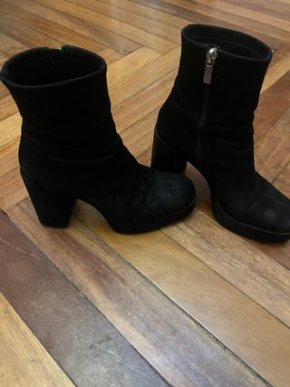 Botines negros con plataforma