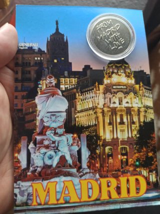 Medalla recuerdo From Madrid with Love PLATEADA