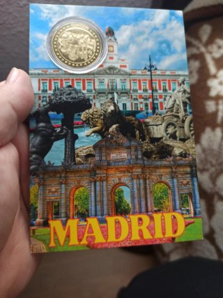Medalla recuerdo From Madrid with Love PLATEADA