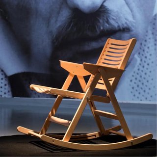 Silla mecedora Rex diseño Niko Kralj, Vintage