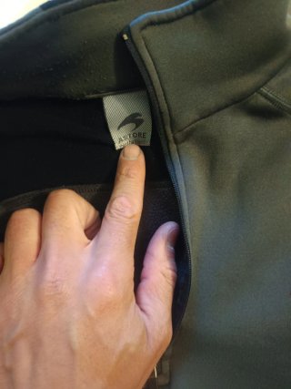 Forro sudadera técnica Astore gris y negro