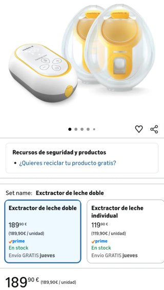 Medela Freestyle Mini Sacaleches BEBÉ Eléctrico