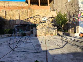 Cúpula geodésica pérgola cenador para jardín