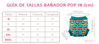 2 Bañadores Pañal Pop-In Talla XXL