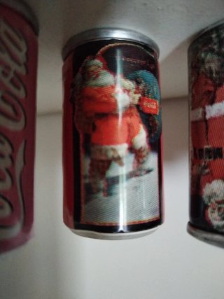 Lote 6 Mini Latas Coca-Cola Vintage Navidad