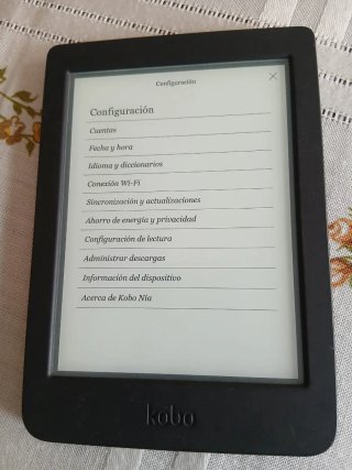 Libro Electrónico Kobo Negro