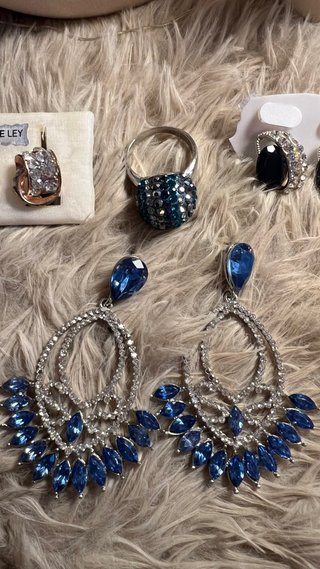 Conjunto de Joyas Plata y Azul