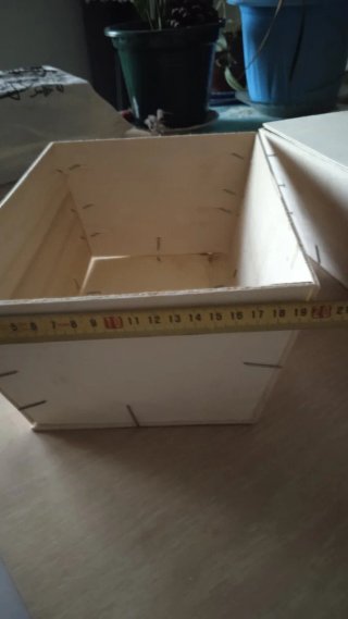 2 Caja de madera para plantas