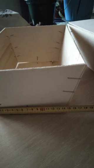 2 Caja de madera para plantas
