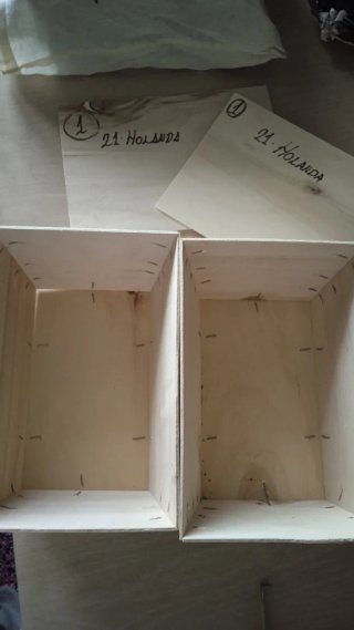 2 Caja de madera para plantas
