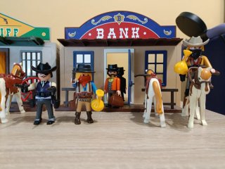 Playmobil Sheriff y Banco Western