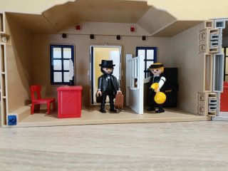 Playmobil Sheriff y Banco Western