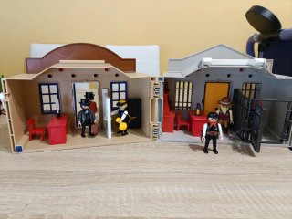 Playmobil Sheriff y Banco Western