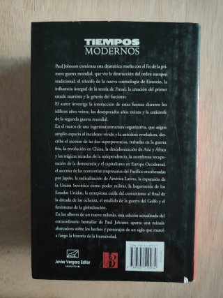Tiempos modernos. Paul Johnson