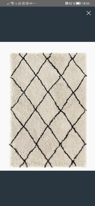 Alfombra Westwing Beige y Negro