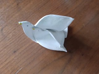 Figura Palomas Paz Blanca