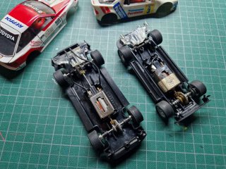 2 Coches Scalextric Ford RS200 y Toyota celica