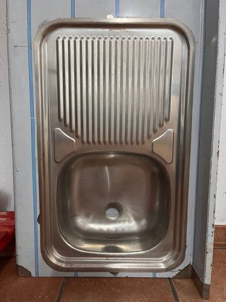 Fregadero industrial inoxidable un seno