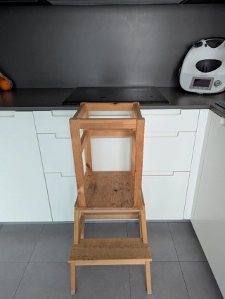 Torre aprendizaje infantil cocina madera