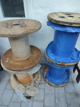 Bobinas de madera.