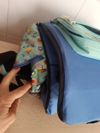Trona portátil infantil con diseño de pájaros