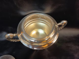 Pieza Vintage Plateado Elegante