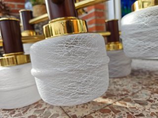 Lámpara de techo madera y metal