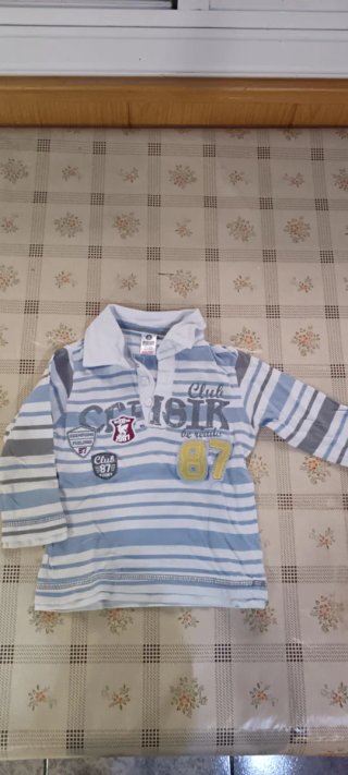 Confezione da 6 magliette a manica lunga per bambini 18-24 mesi